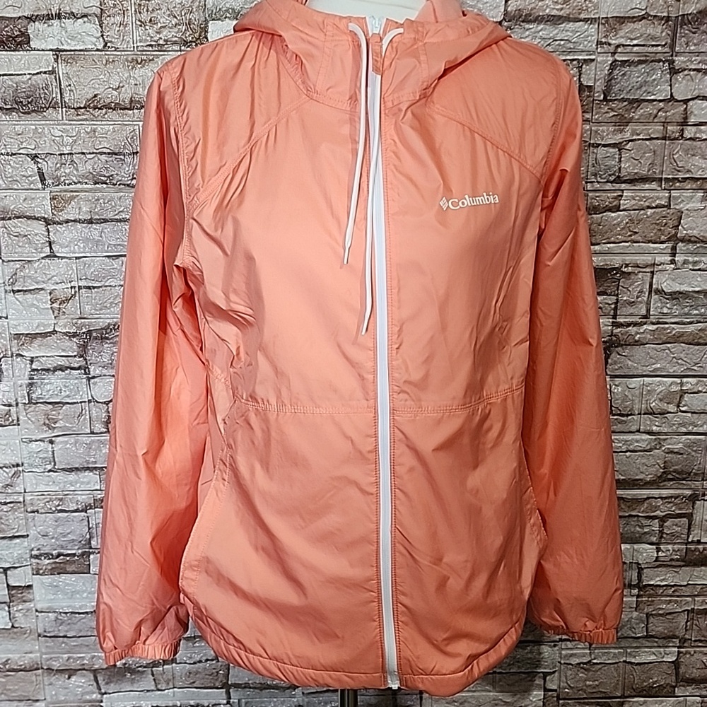 Columbia Peach Hooded  Full Zip Jacket